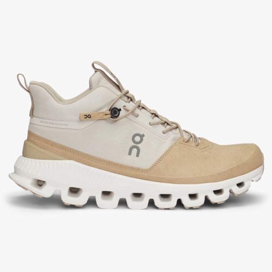 On Cloud Hi - High Top Sneaker - Pearl | Camel - Click Image to Close