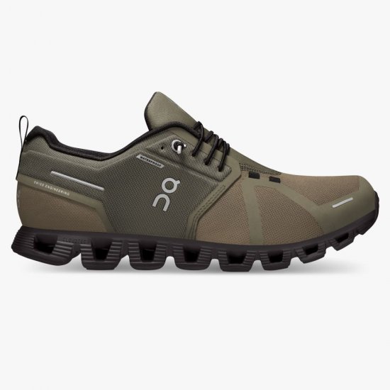 On Cloud 5 Waterproof - Lightweight Waterproof Running Shoe - Olive | Black - Click Image to Close