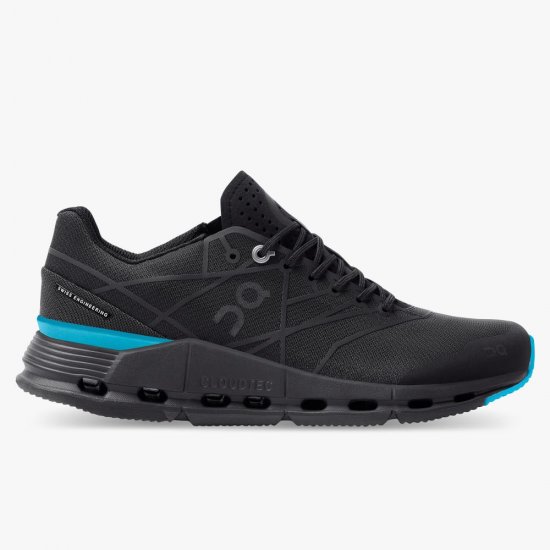 On The Cloudnova Z5: the new hybrid shoe - Black | Cyan - Click Image to Close