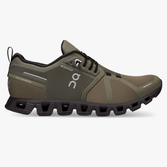 On Cloud 5 Waterproof - Lightweight Waterproof Running Shoe - Olive | Black - Click Image to Close